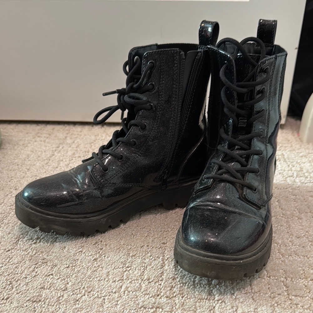 Sparkly black boots